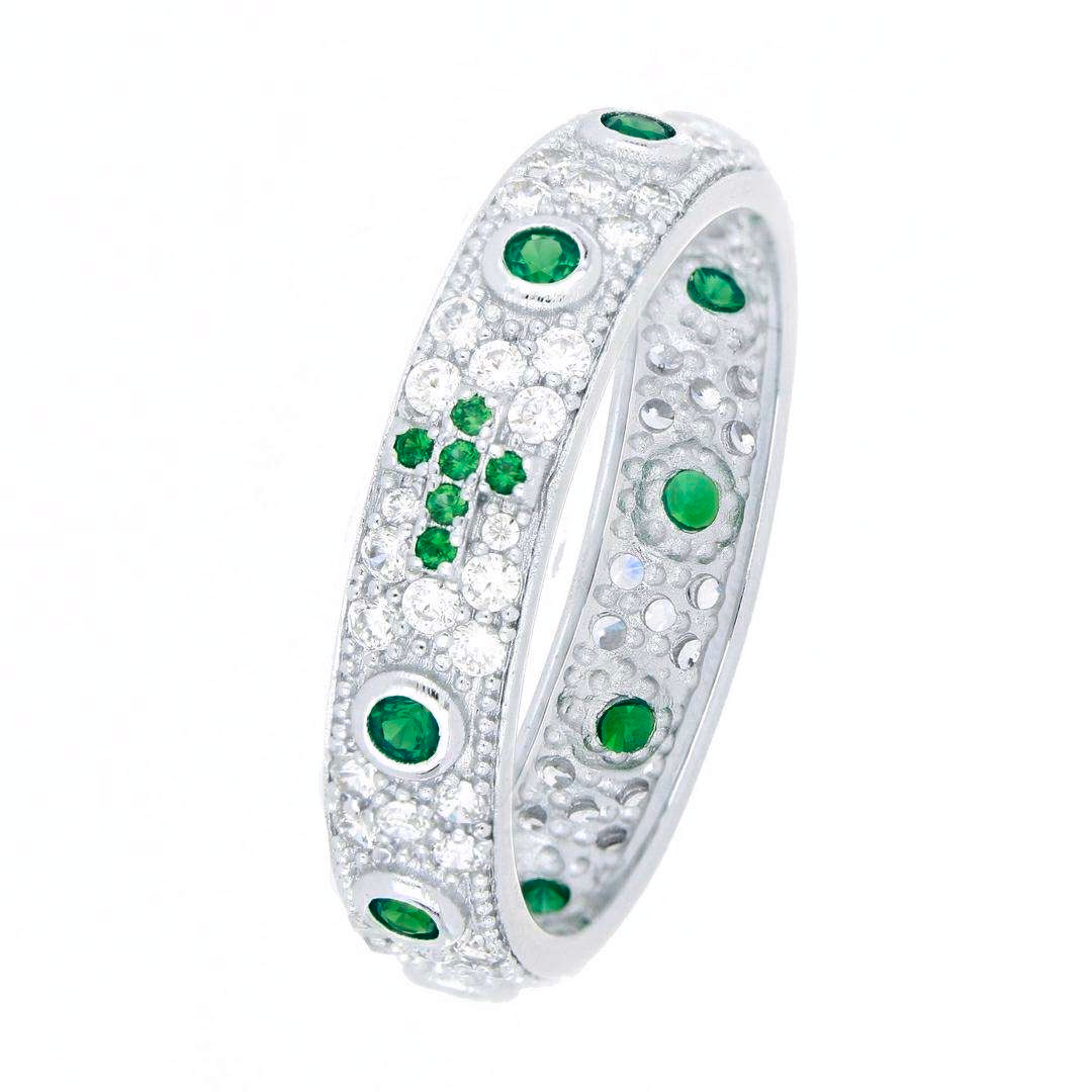 anello-rosario-pave-oro-bianco-verde-mm49