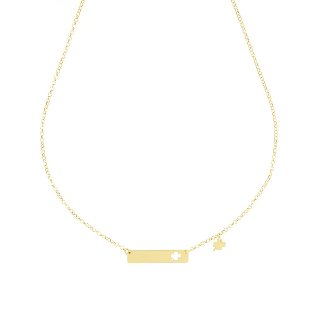 collana_nome_targa_quadrifoglio_oro_2
