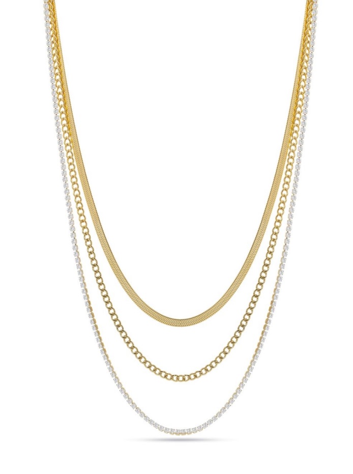 collana tripla liu-jo dorata