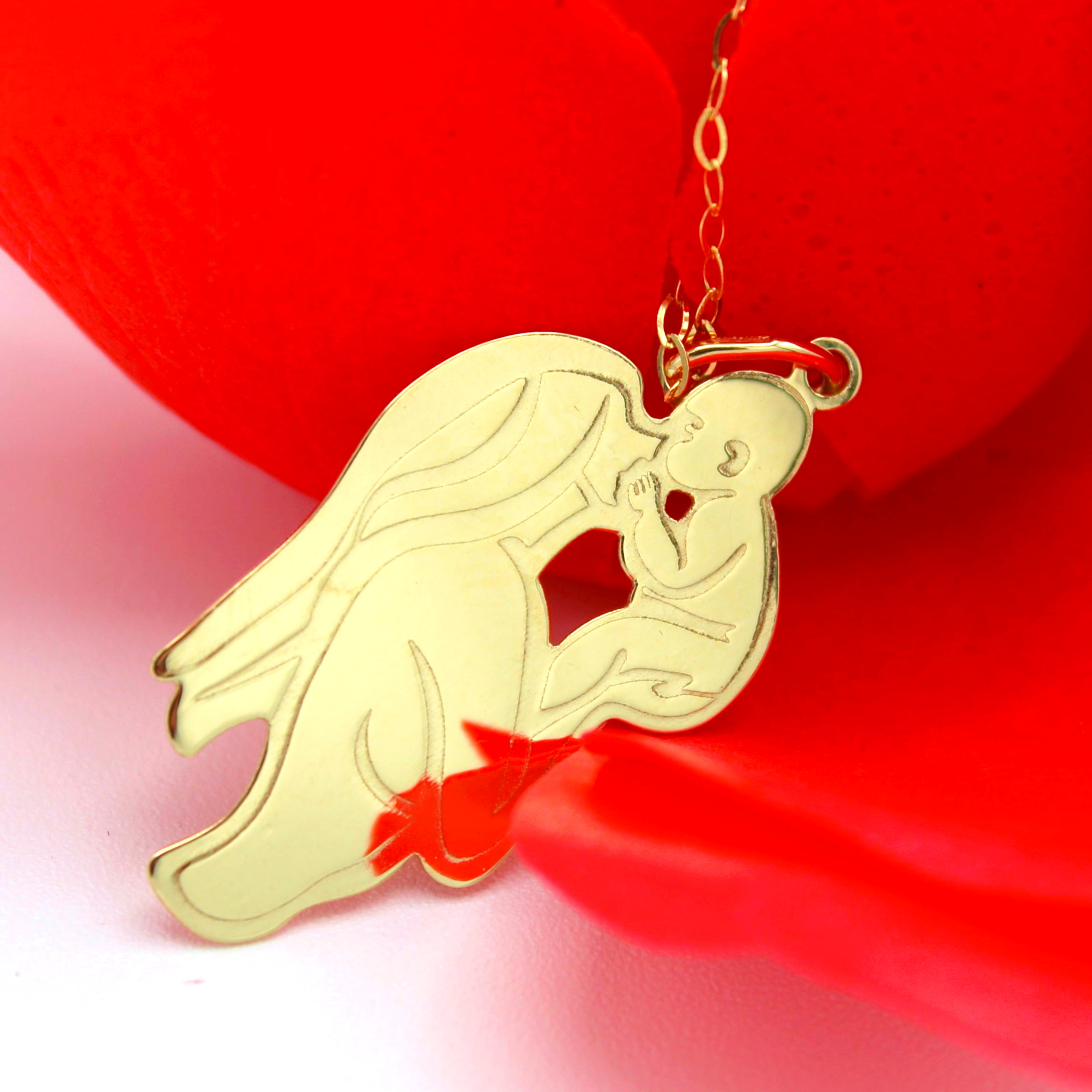 collana_oro_mamma_figlio_donna