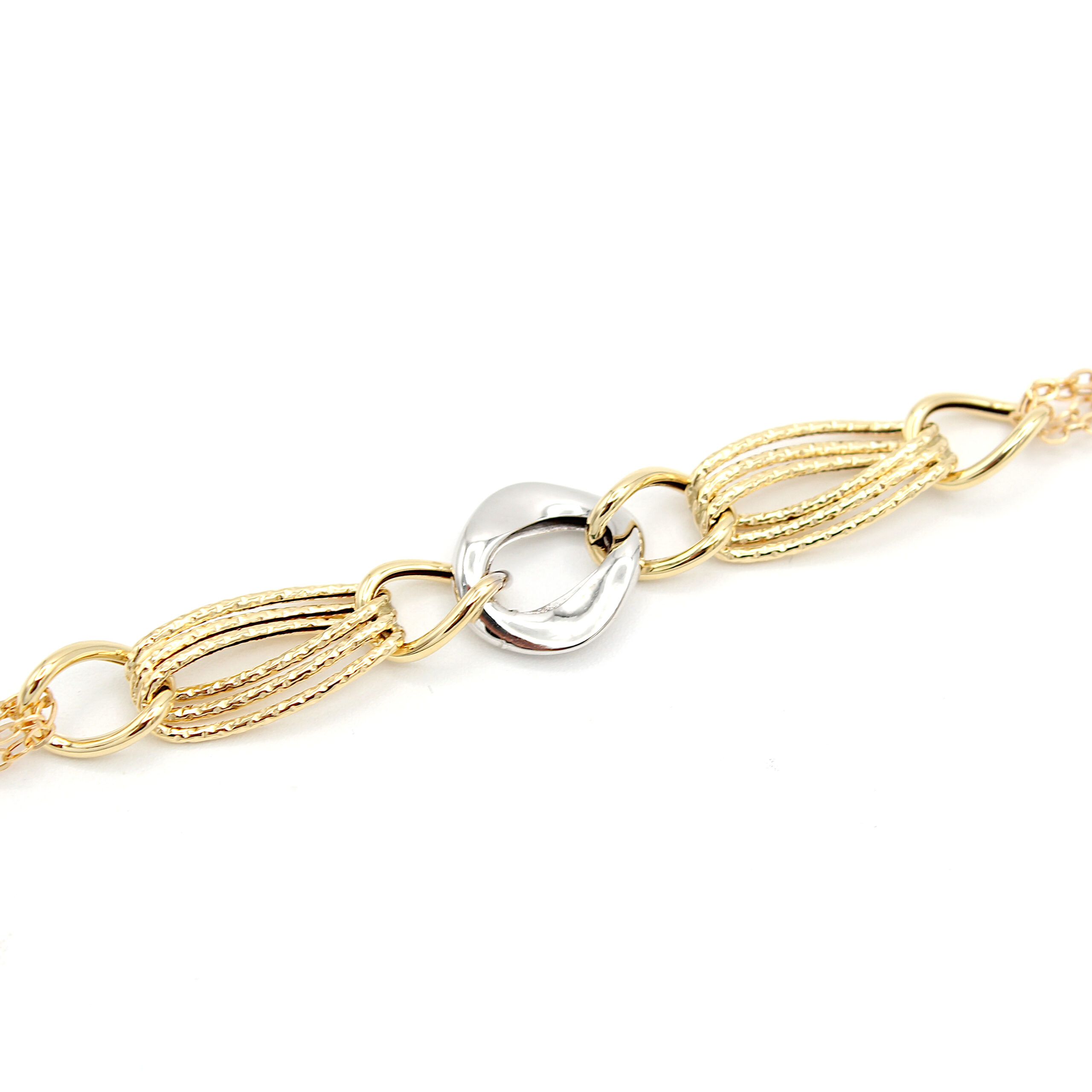 bracciale-donna-oro-750-bicolore-dettaglio-nodo-centrale (1)